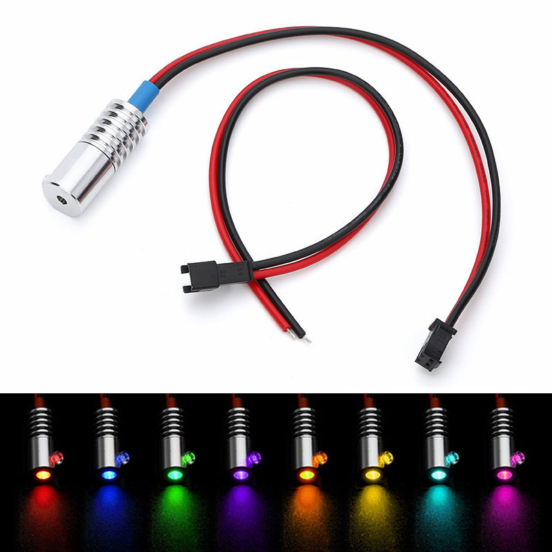 0.12~0.31in Diameter 7 Colors Replaceable DC12V 1W 5m LED Fiber Optic light illuminator Kit